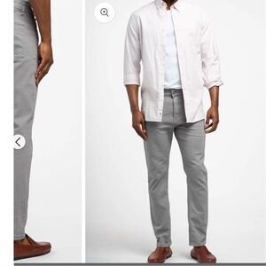 French Connection Men's Light Gray Chinos